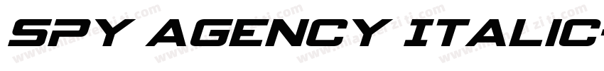 Spy Agency Italic字体转换